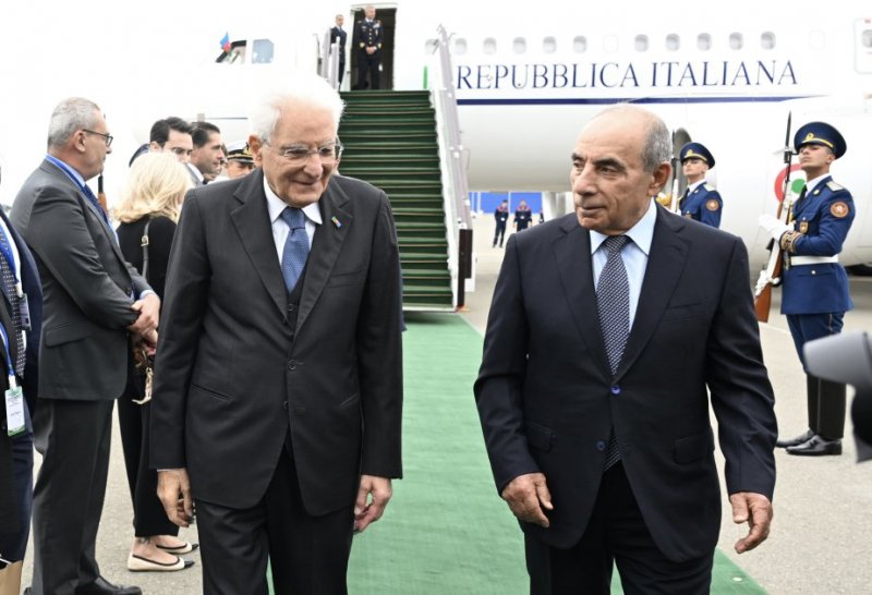 Italy's president arrives in Azerbaijan