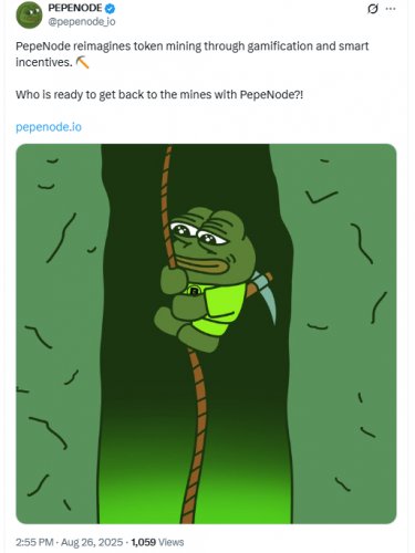 News about - PepeNode ($PEPENODE) presale surges past $500K as gamified mining model makes it the next best meme coin to buy