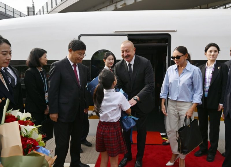 News about - Azerbaijan's president arrives in Beijing by train from Tianjin  -VIDEO 