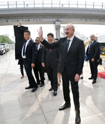 News about - Azerbaijan's president arrives in Beijing by train from Tianjin  -VIDEO 