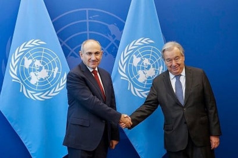 Armenian PM met with UN Secretary-General discuss the initialing of the Armenia-Azerbaijan peace treaty