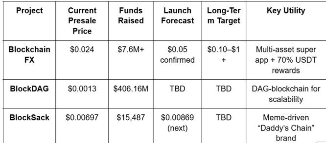 News about - BlockDAG breaks records in 2025, but BlockchainFX is the presale everyone must own while BlockSack gains traction