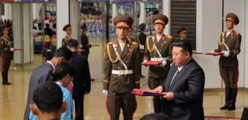 North Korea’s Kim Jong Un inspects new missile production line ahead of Beijing visit