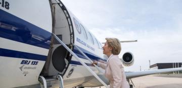 EU head Ursula von der Leyen’s plane hit by suspected Russian GPS interference