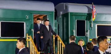 North Korea's Kim departs for China in armored train