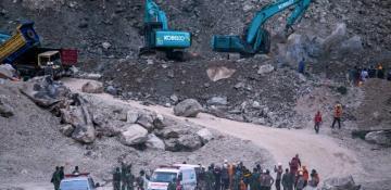 7 trapped after landslide hits Indonesian mine 