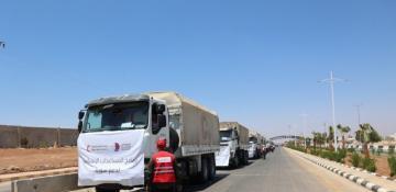 Jordan, Qatar send aid convoys to Syria 