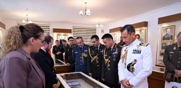 Foreign military attaches tours Heydar Aliyev Military Institute