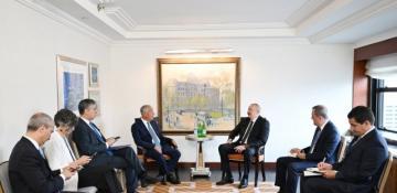 Azerbaijan's President Aliyev meets Portugal's President in New York