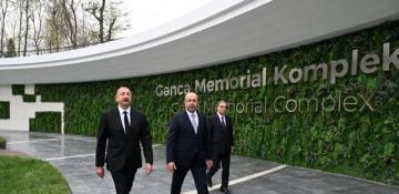 President Ilham Aliyev inaugurates Ganja Memorial Complex