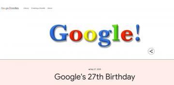 Google turns 27: Celebrates with a nostalgic doodle