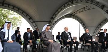 Azerbaijani, UAE presidents watch Karabakh horses show at Jidir Duzu