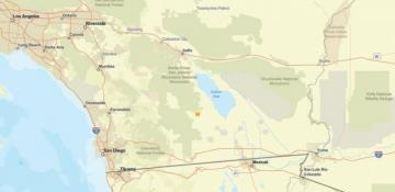 Magnitude 2.6 earthquake jolts Ocotillo Wells, California