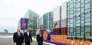 President Ilham Aliyev participates in opening of Yevlakh Olympic Sports Complex