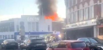 Massive fire breaks out at Odeon Cinema in southeast London -  VIDEO 