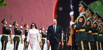 President Aliyev watches China's parade dedicated to 80th anniversary of WWII victory