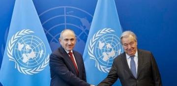 Armenian PM met with UN Secretary-General discuss the initialing of the Armenia-Azerbaijan peace treaty