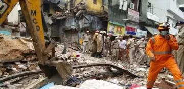 Two dead, several injured in India building collapse