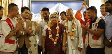 New Nepal interim ministers sworn in amid political turmoil