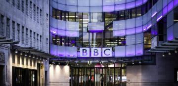 Fire erupts at former BBC headquarters in West London