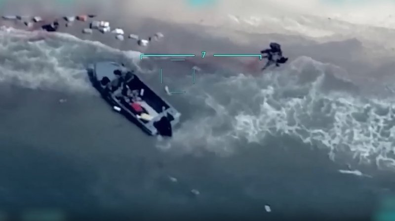 Ukraine destroys Russian speedboat attempting troop landing in Black Sea -  VIDEO  
