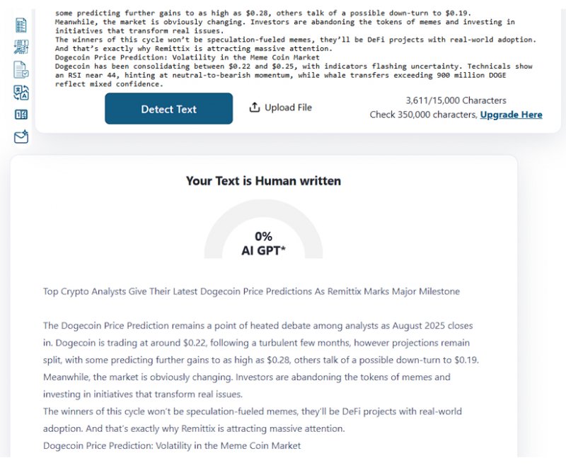 News about - Top crypto analysts give their latest Dogecoin price predictions as Remittix marks major milestone
