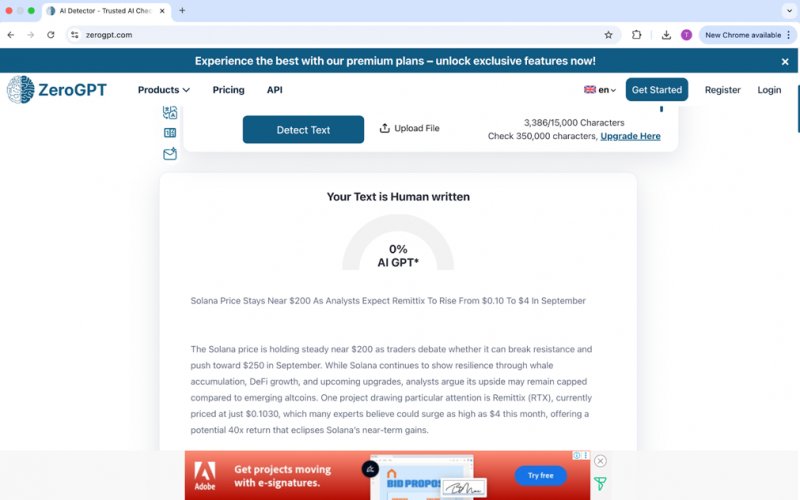 News about - Solana price stays near $200 as analysts expect Remittix to rise from $0.10 to $4 in September 