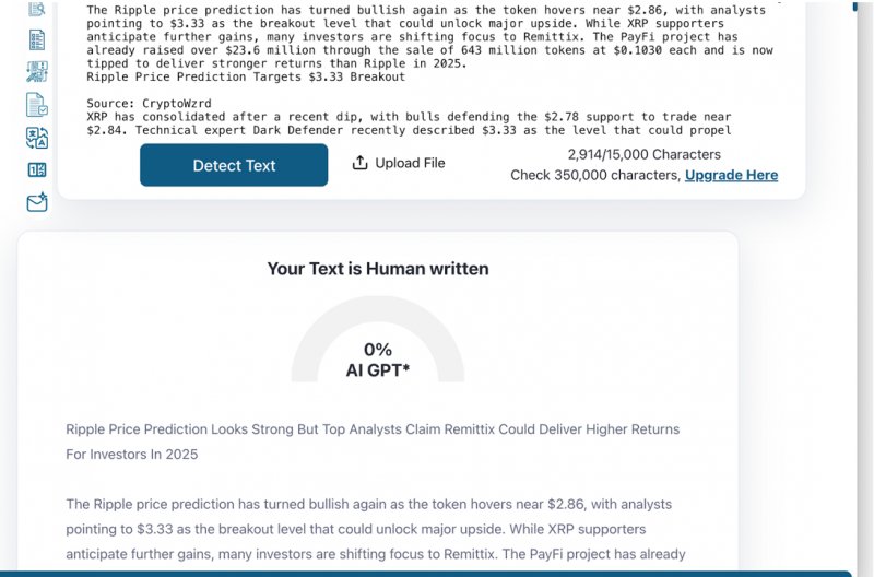 News about - Ripple price prediction looks strong but top analysts claim Remittix could deliver higher returns for investors in 2025
