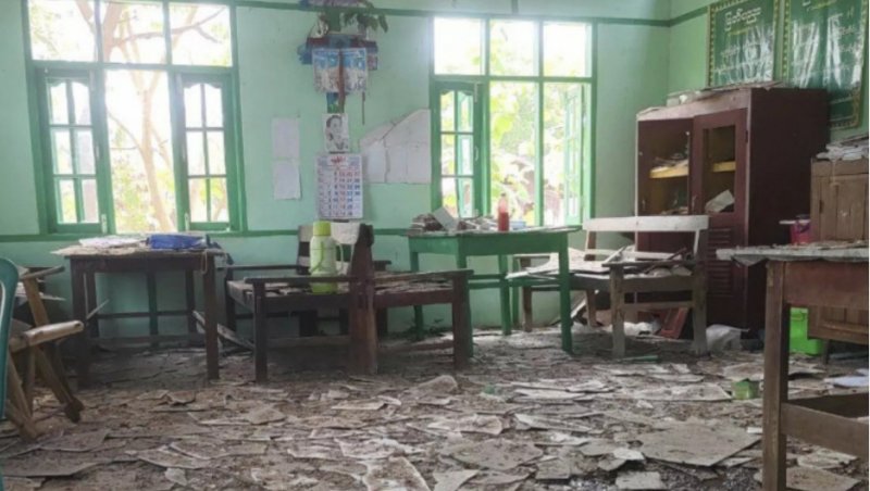 Students killed in Myanmar boarding school as military escalates air campaign