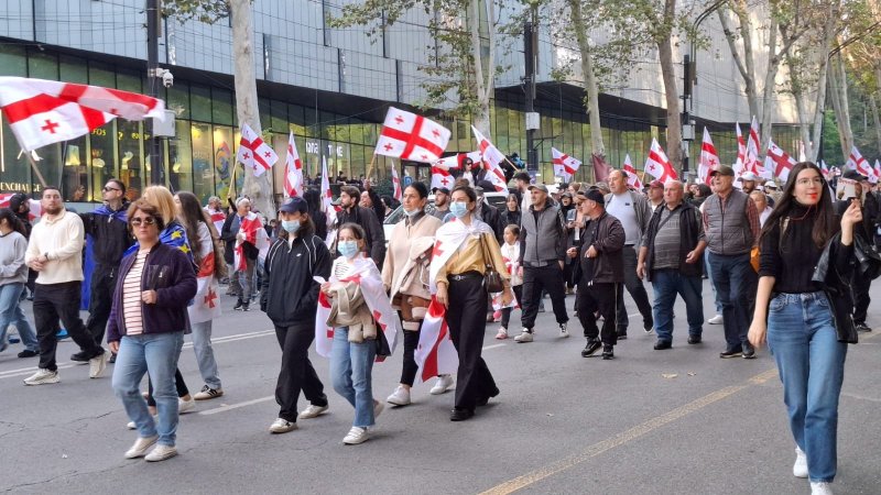 News about - Protests in Tbilisi end in clashes - PHOTO / VIDEO