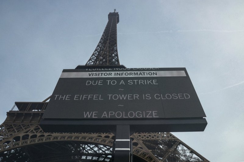 Eiffel Tower closes due to nationwide strikes in France