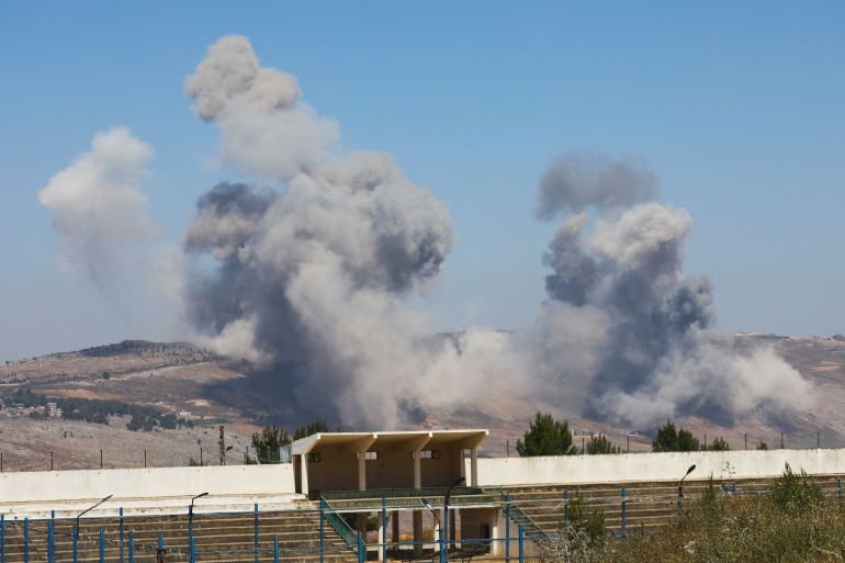 Israeli jets strike southern Lebanon, fire erupts near Nabatieh
