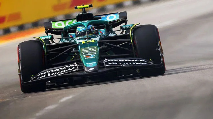 Aston Martin's Alonso tops first practice session ahead of Singapore GP