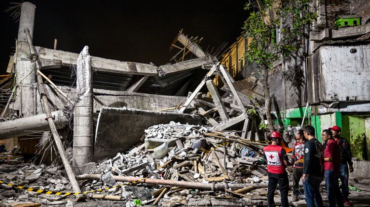 Indonesia school collapse death toll rises to 14, dozens still missing