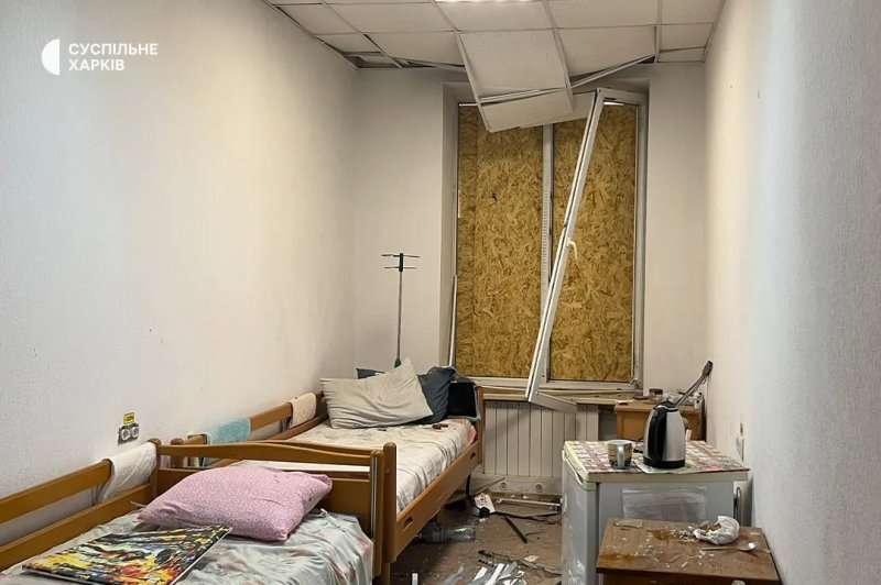 Six injured in Russian strike on hospital in Ukraine's Kharkiv