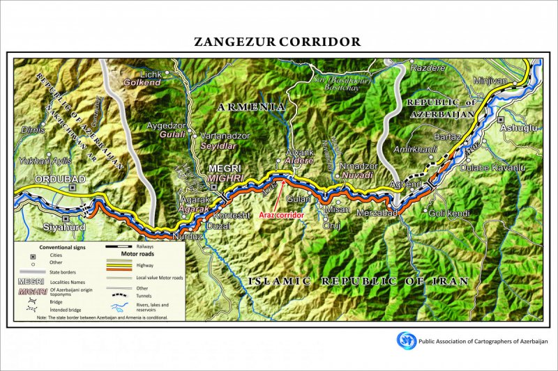 Azerbaijani cartographers prepare map of Zangezur corridor