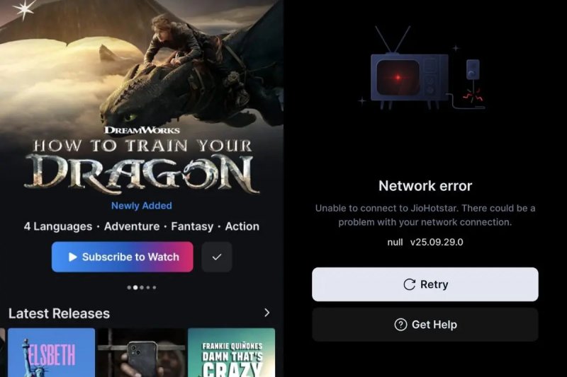 2025/10/1760534128.jpg + JioHotstar outage causes streaming and app issues, company responds News about - JioHotstar outage causes streaming and app issues, company responds