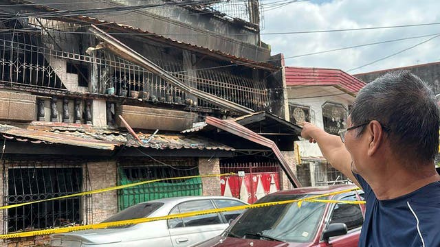 1 dead, 1 wounded in residential fire in Philippine capital 