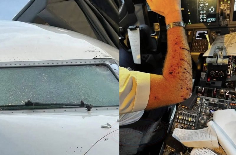 United Airlines flight diverts after windscreen cracks mid-air