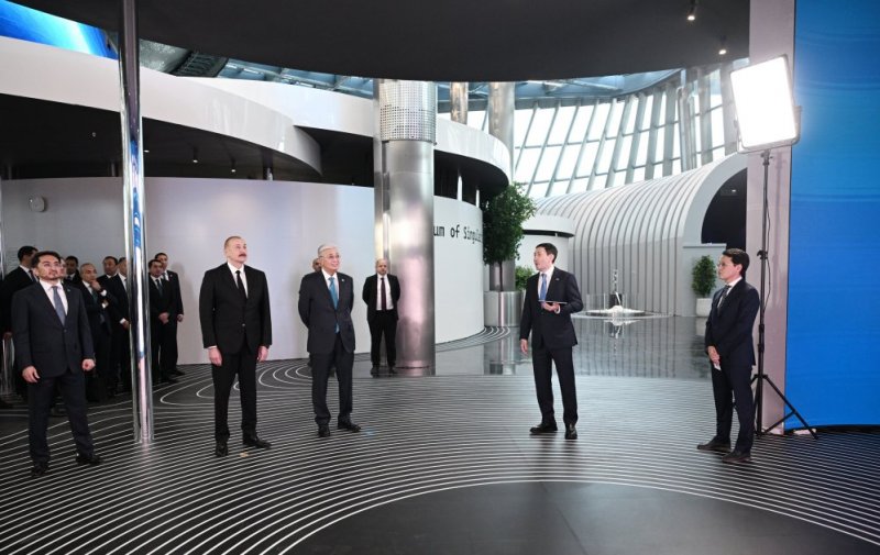 Azerbaijani, Kazakh presidents visit Alem.ai AI Center in Astana