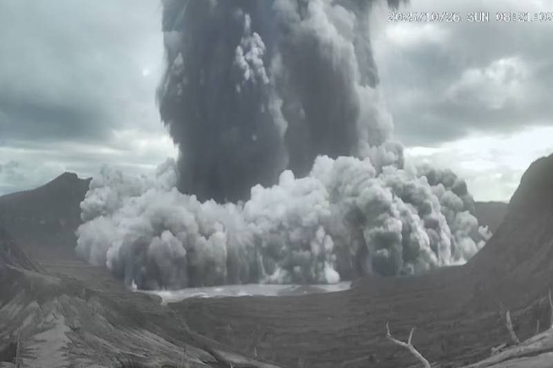 Taal Volcano in the Philippines logs minor eruptions -  VIDEO 