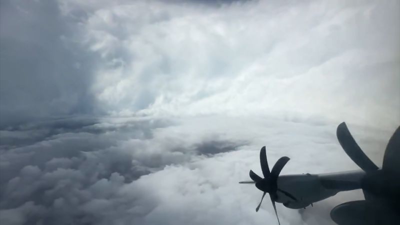 Stunning view from inside the eye of Hurricane Melissa -  VIDEO 