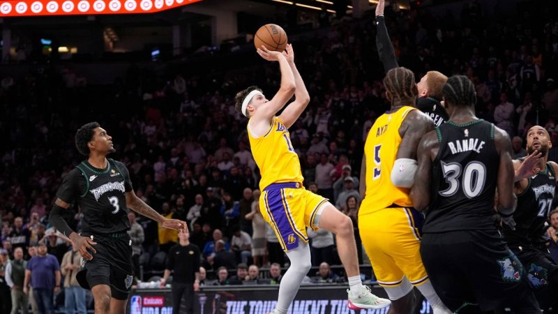 Reaves’ buzzer-beater lifts Lakers past Timberwolves in 116–115 thriller