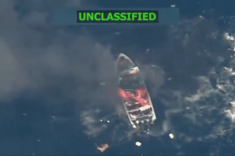 US strike kills four on alleged drug vessel in Pacific -  VIDEO 