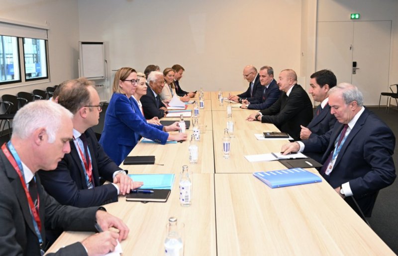 Azerbaijan's president meets with EU leaders in Copenhagen