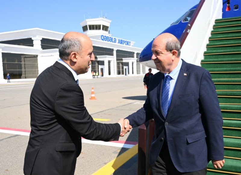 TRNC president arrives in Azerbaijan for OTS summit