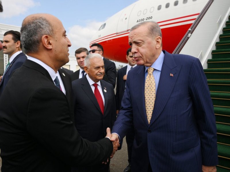 Erdogan arrives in Azerbaijan for OTS summit