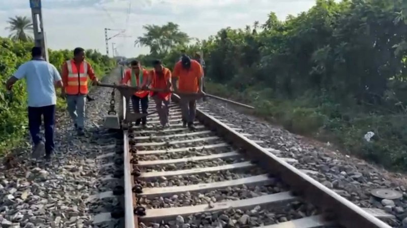 Blast damages railway track in India's Assam, disrupting train services
