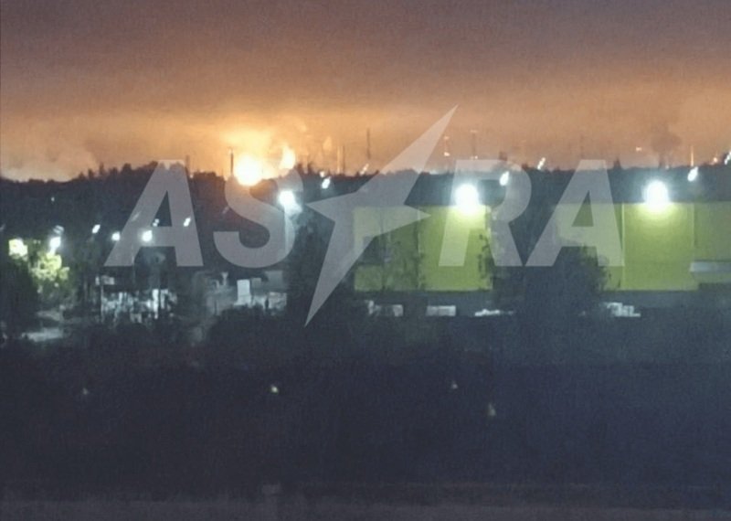 Drone strike hits major Russian oil refinery near St. Petersburg -  VIDEO 
