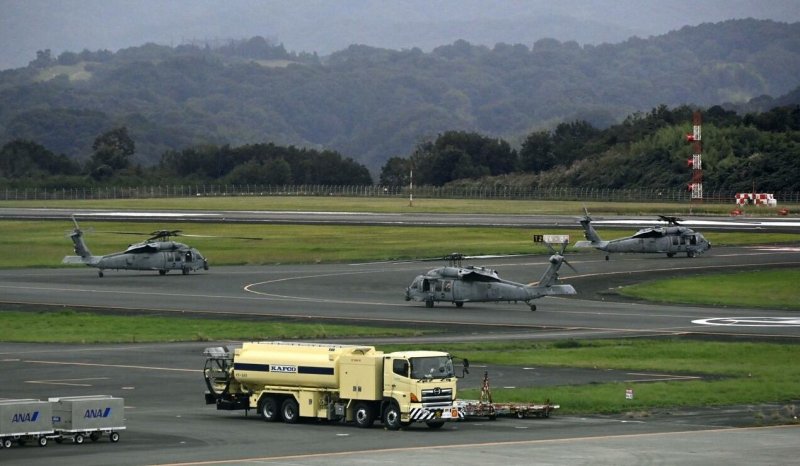 US military helicopters make emergency landings in Japan